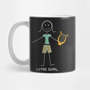 Funny Womens Lyre Harp Mug